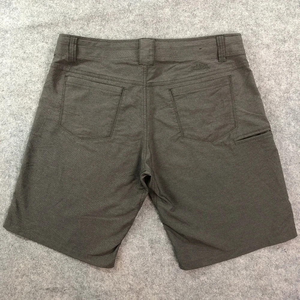 KUHL Mens Amphibia Shorts 36x10 Gray Technical Stretch Hiking Outdoor #5129